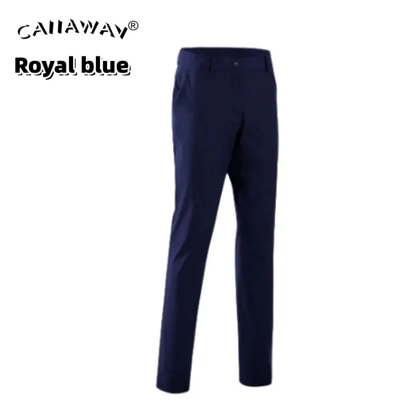 Men Elastic Slim Golf Pants