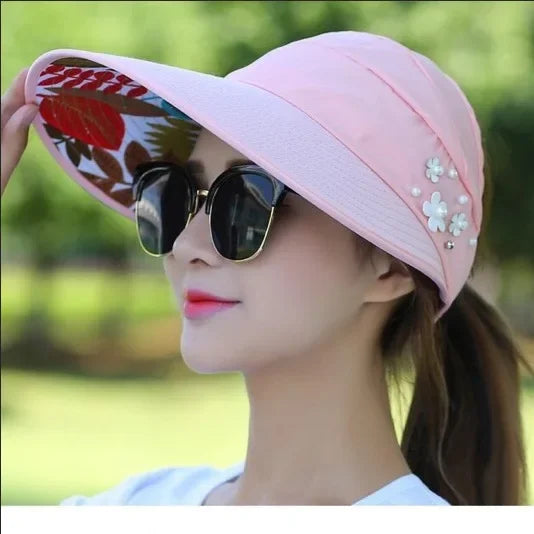 Women's UV Protection Wide Brim sun Cap