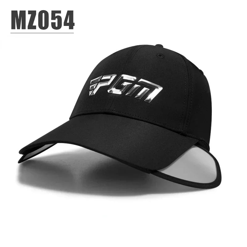 PGM Men Golf Retractable Brim Breathable Baseball Cap