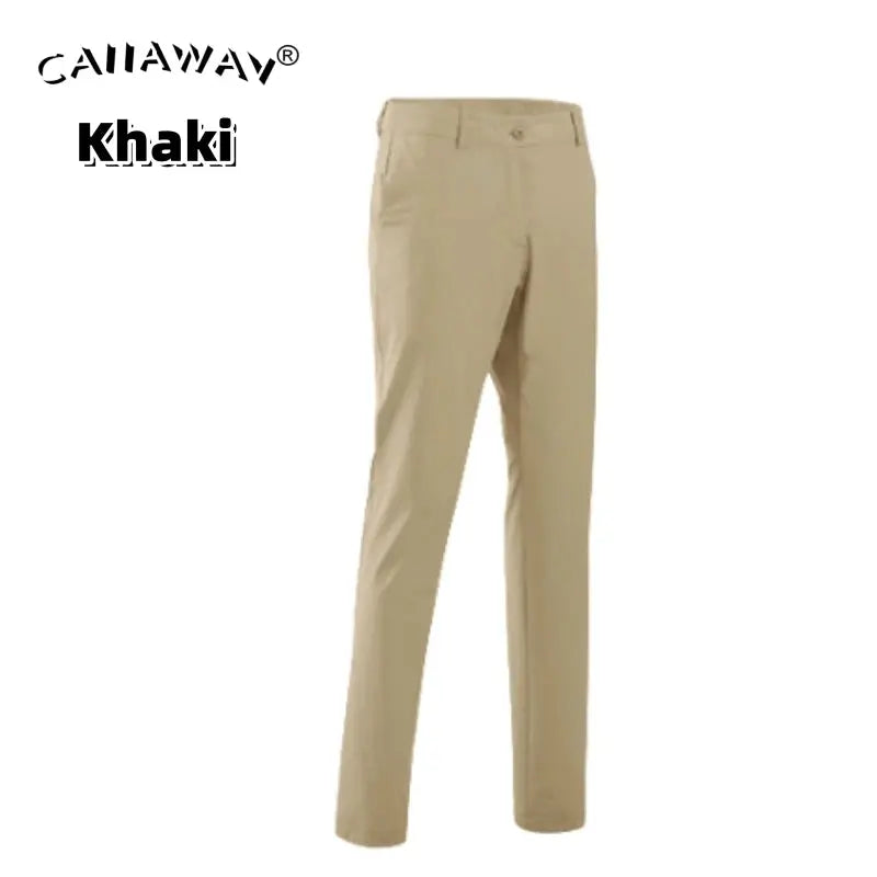 Men Elastic Slim Golf Pants