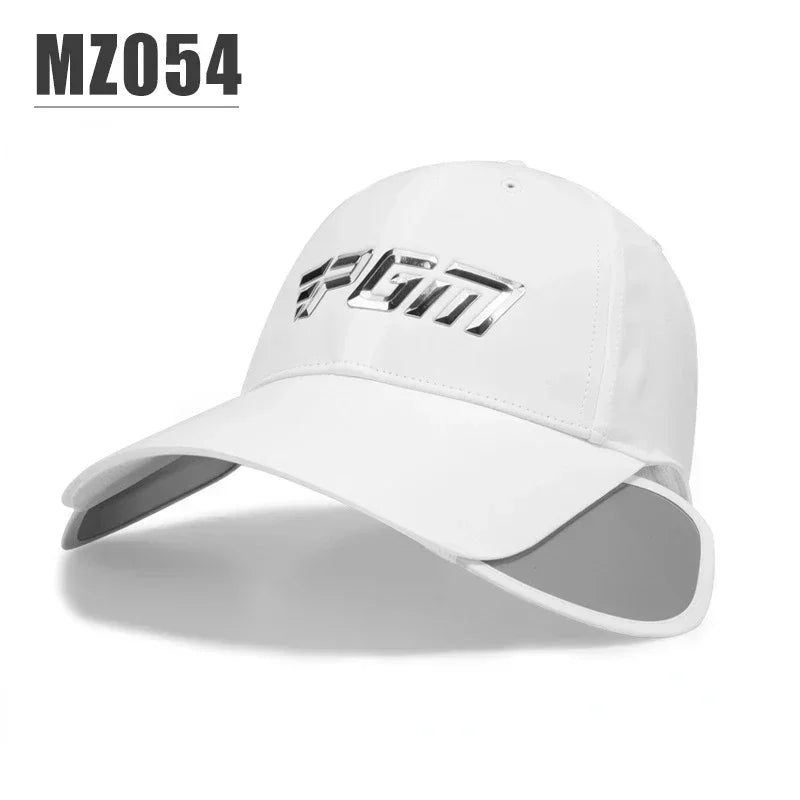 PGM Men Golf Retractable Brim Breathable Baseball Cap