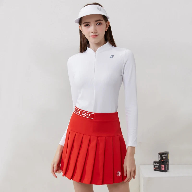 Golf Long Sleeve T-shirt Stand Collar