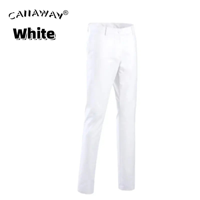 Men Elastic Slim Golf Pants