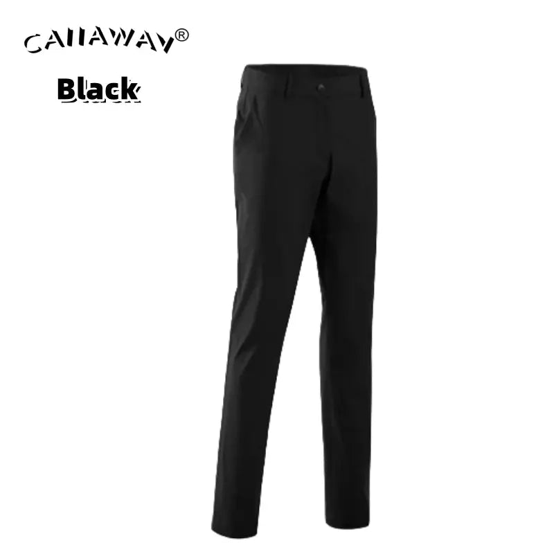 Men Elastic Slim Golf Pants