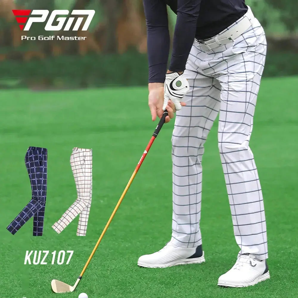 PGM Checkered Stretch Golf Pants