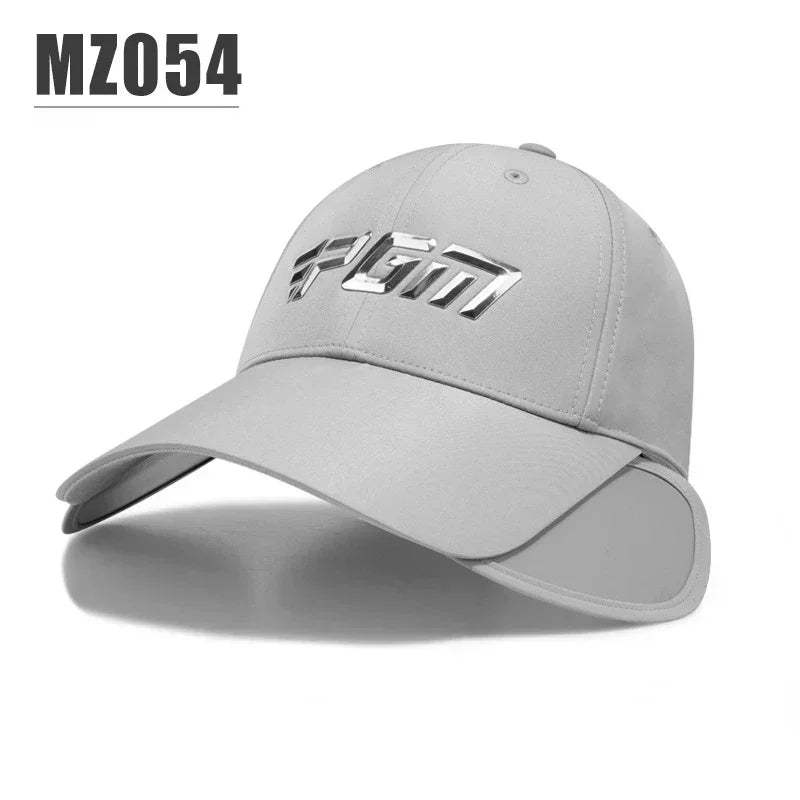 PGM Men Golf Retractable Brim Breathable Baseball Cap