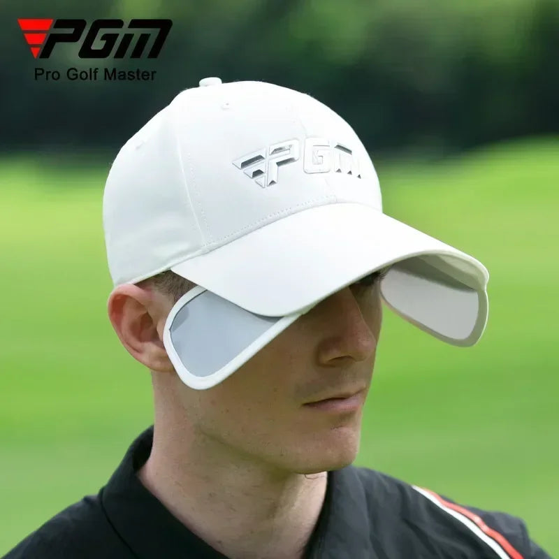 PGM Men Golf Retractable Brim Breathable Baseball Cap