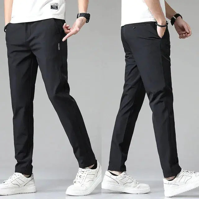 Men Slim Stretch Golf Trousers