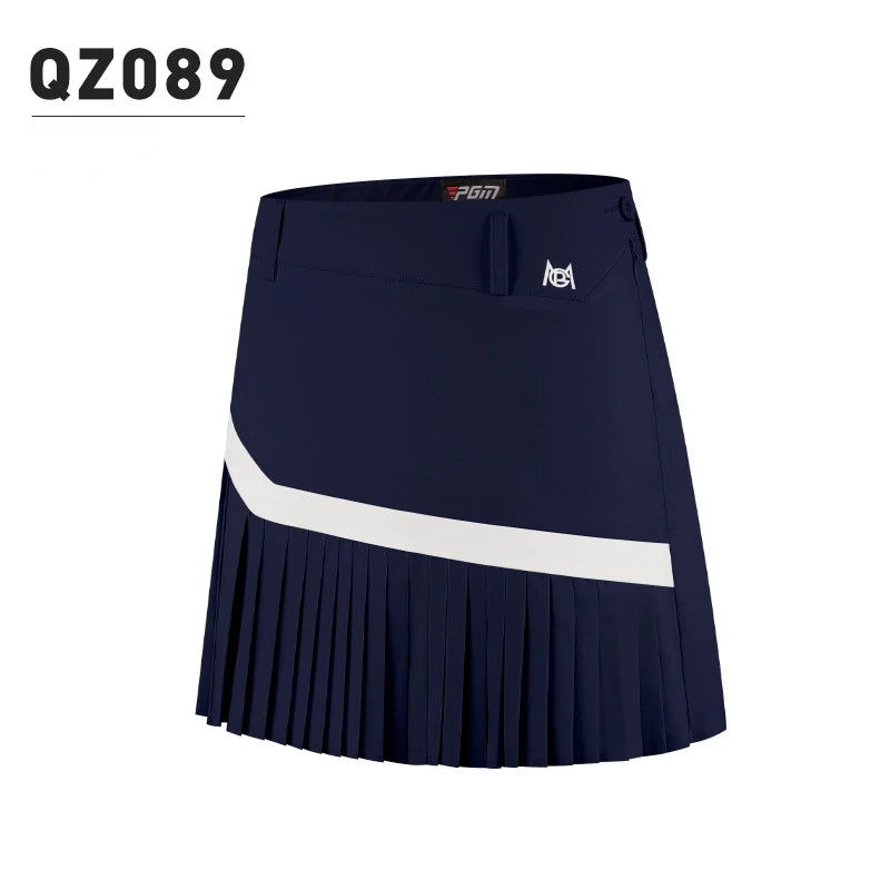 PGM Golf Skirt – Summer Breathable Pleated Skirt with Built-in Shorts