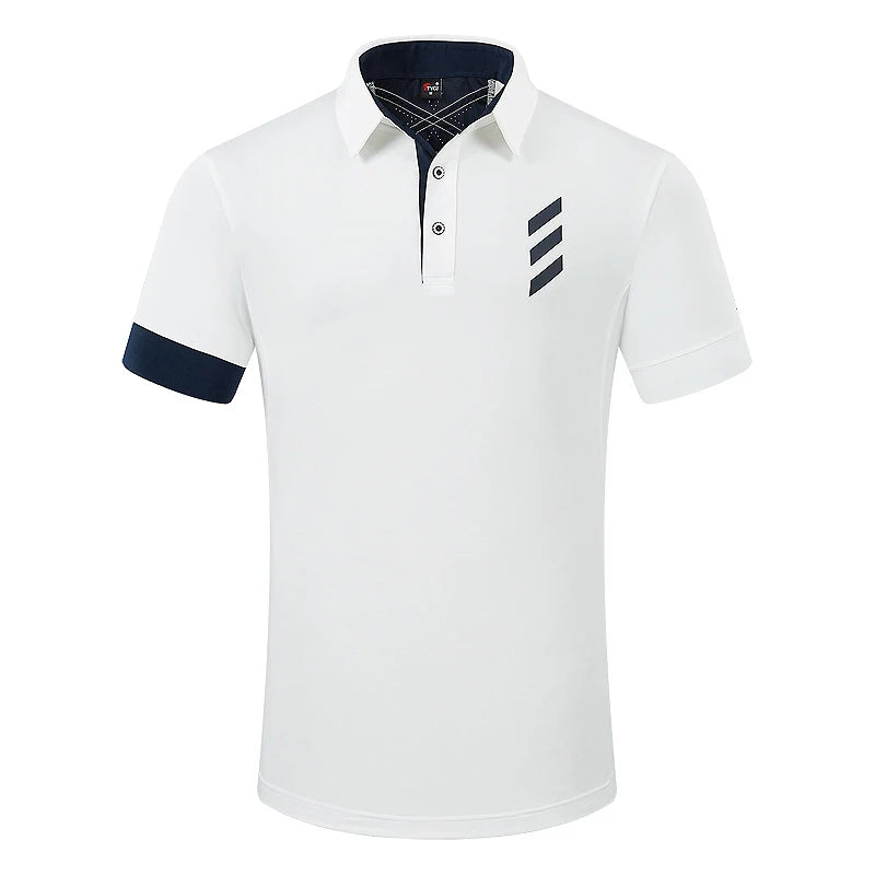 PGM Men's Golf Polo Shirt – Summer Breathable Performance Tee