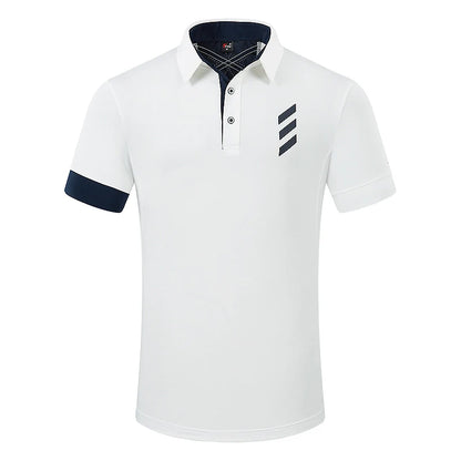 PGM Men's Golf Polo Shirt – Summer Breathable Performance Tee