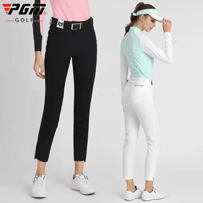 PGM Windproof Split Slim Trousers Ankle Length Pants