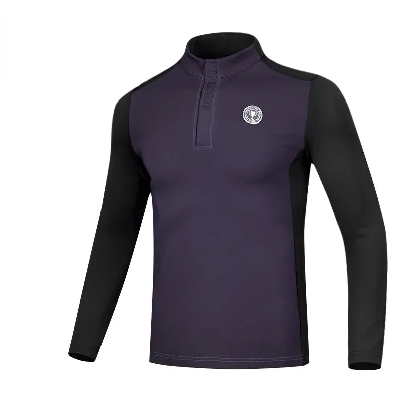 PGM  Long-Sleeved Golf Polo Shirt