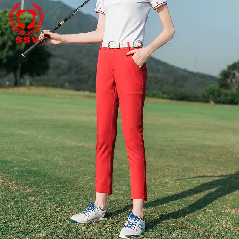 SSV Golf Pants Slim Fit Long Pants