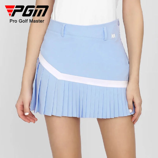 PGM Golf Skirt – Summer Breathable Pleated Skirt with Built-in Shorts