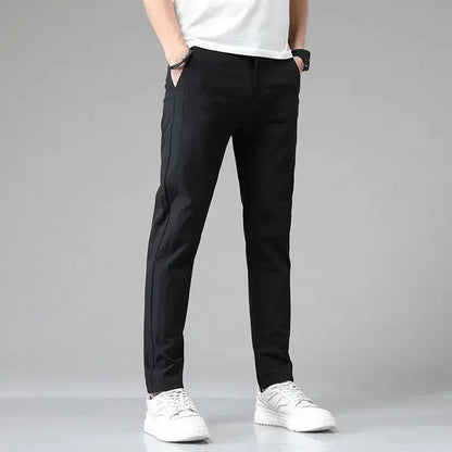 Men Slim Stretch Golf Trousers