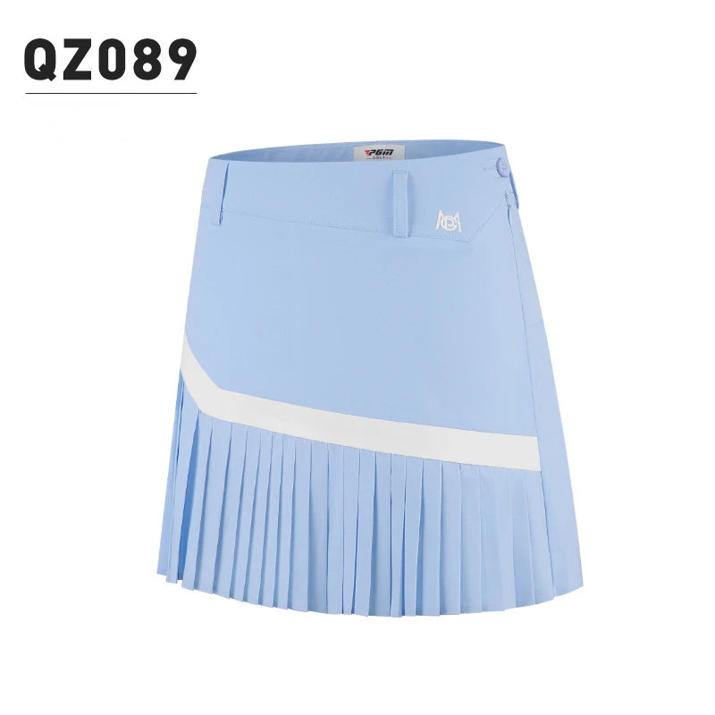 PGM Golf Skirt – Summer Breathable Pleated Skirt with Built-in Shorts