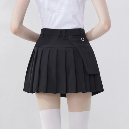 Pleated High Waist Skort