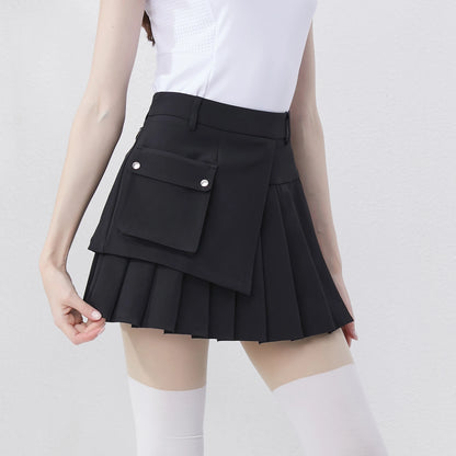 Pleated High Waist Skort