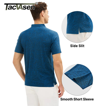 TACVASEN Golf Polo Shirt – Quick Dry, Lightweight & Breathable Summer Tee