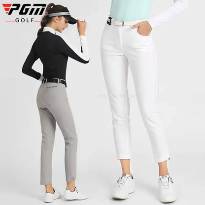PGM Windproof Split Slim Trousers Ankle Length Pants