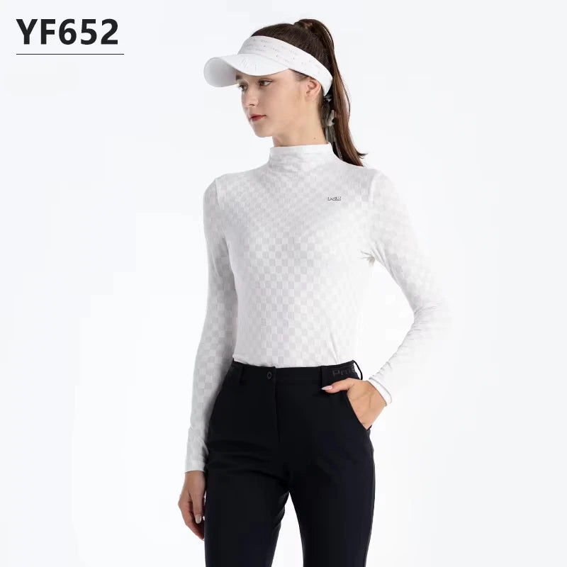 Womens  Soft High Neck Golf Shirt