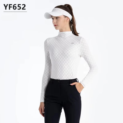 Womens  Soft High Neck Golf Shirt