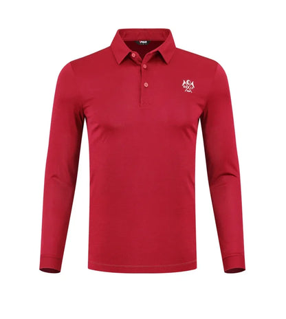PGM  Long-Sleeved Golf Polo Shirt