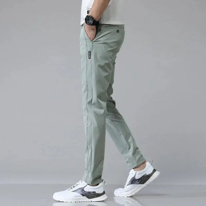 Men Slim Stretch Golf Trousers