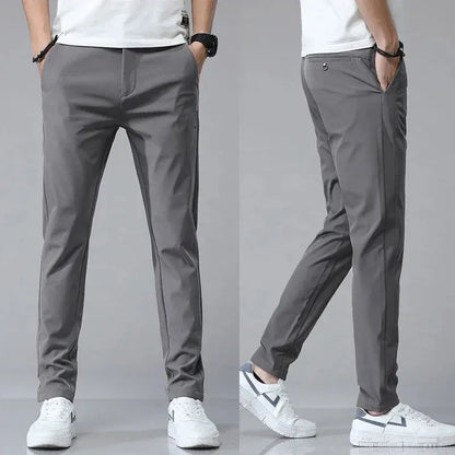 Men Slim Stretch Golf Trousers
