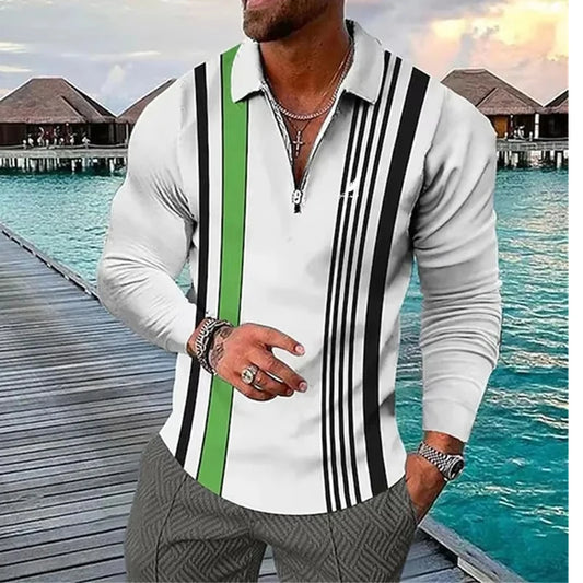 Modern long sleeved Golf Polo