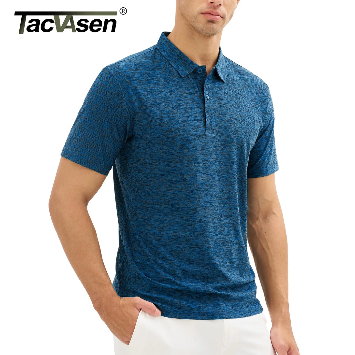 TACVASEN Golf Polo Shirt – Quick Dry, Lightweight & Breathable Summer Tee