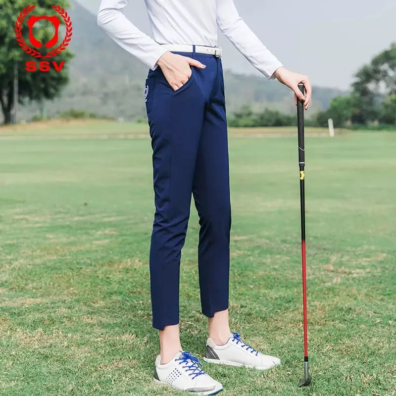 SSV Golf Pants Slim Fit Long Pants