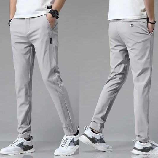 Men Slim Stretch Golf Trousers