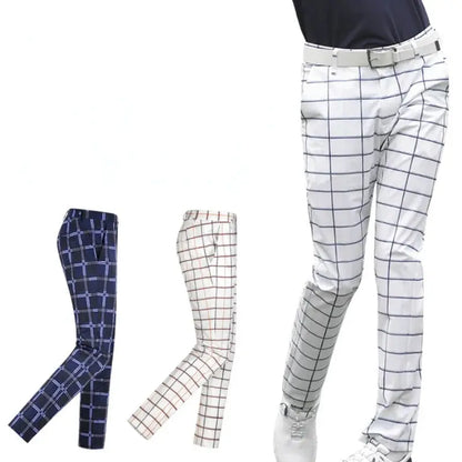 PGM Checkered Stretch Golf Pants