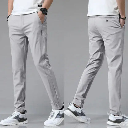 Men Slim Stretch Golf Trousers