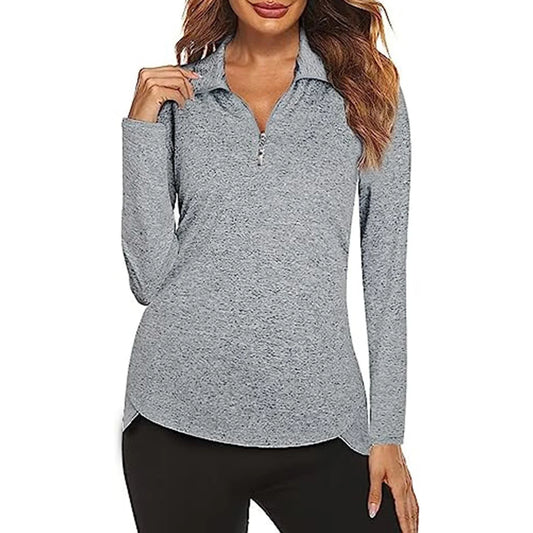 Womens Golf Shirt with Zipper