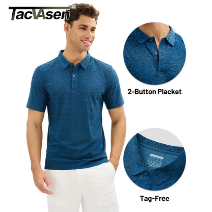 TACVASEN Golf Polo Shirt – Quick Dry, Lightweight & Breathable Summer Tee