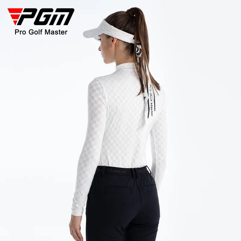 Womens  Soft High Neck Golf Shirt